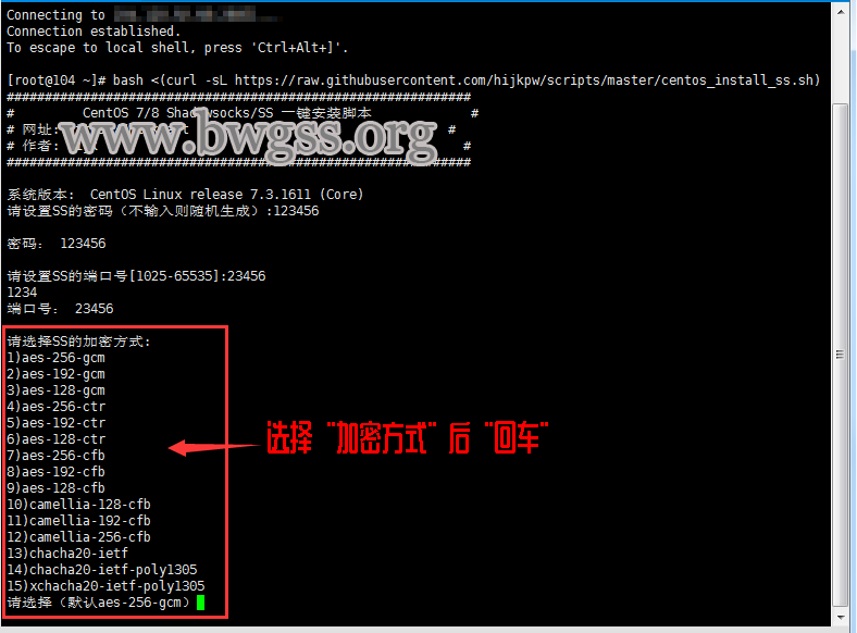 CentOS 7 / CentOS 8 系统 Shadowsocks / SS 一键脚本安装教程