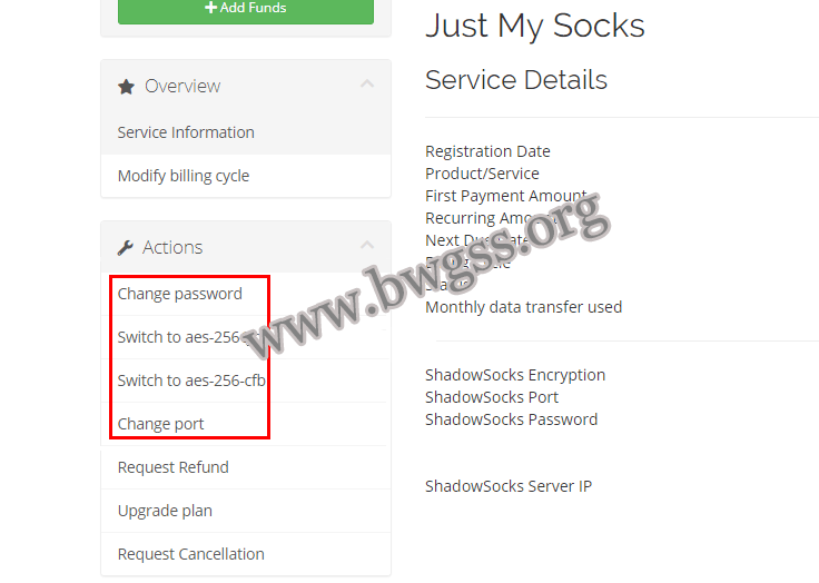 Just My Socks 上网节点信息修改