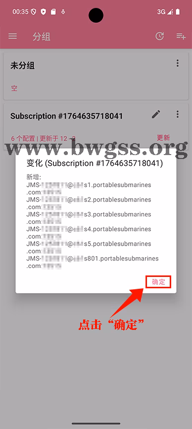 NekoBox 分组列表显示订阅