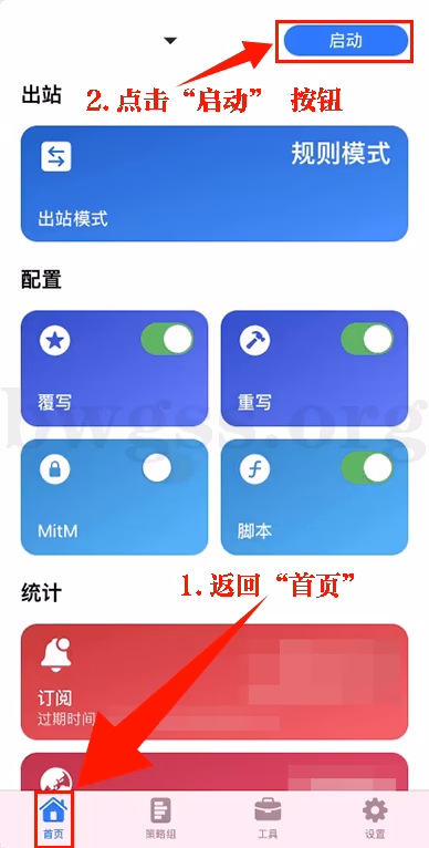 Stash启动成功界面